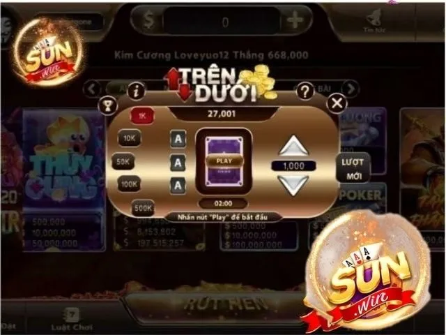 Luật chơi trên dưới Sunwin