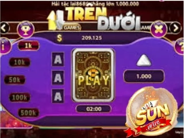 Quy định chơi trên dưới Sunwin