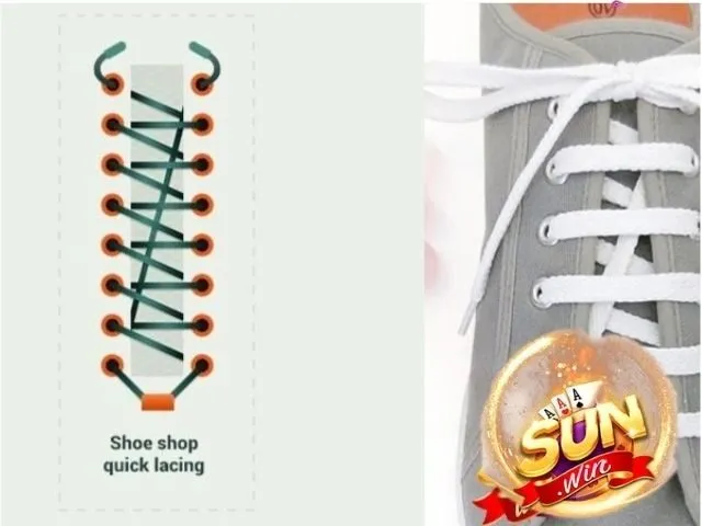 Thắt dây giày kiểu Shoe Shop