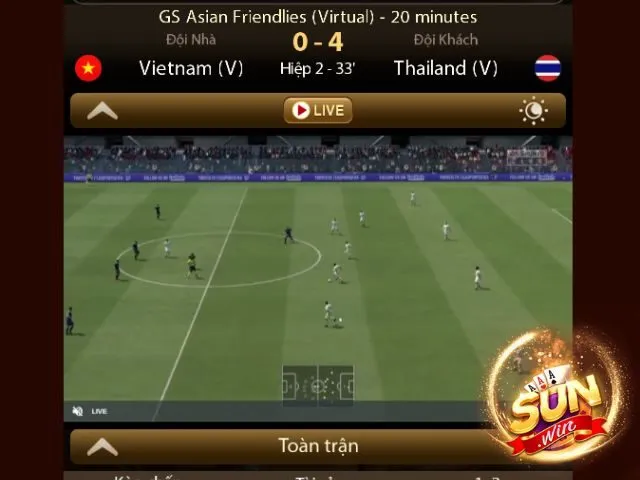 Theo dõi các trận bóng đá ảo độc quyền Sunwin